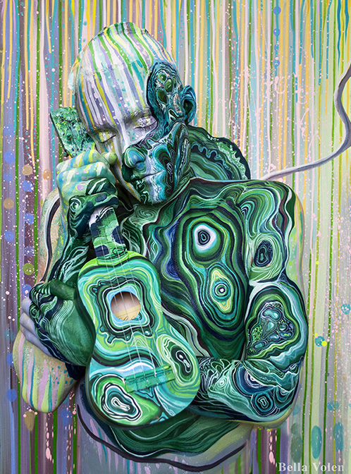 body painting and music