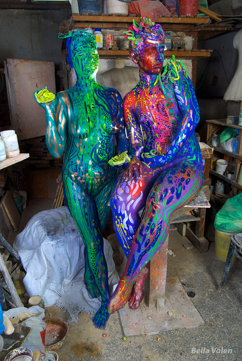 abstract body painting