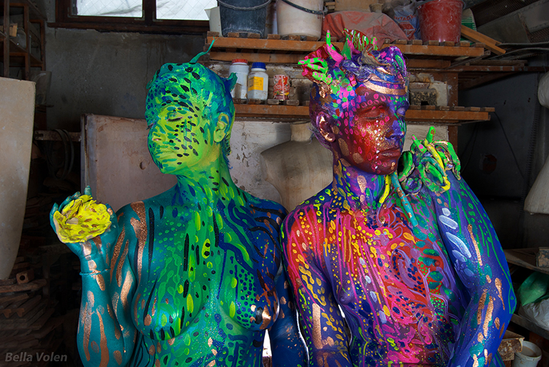 abstract body painting