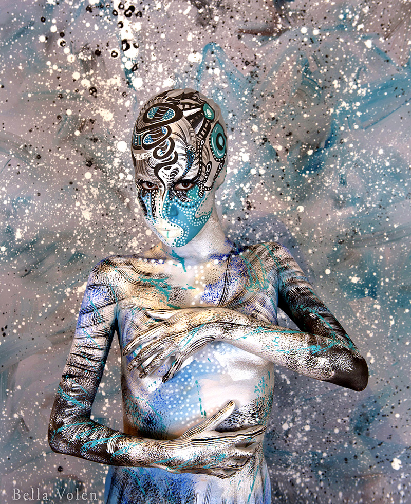 abstrakte körpermalerei