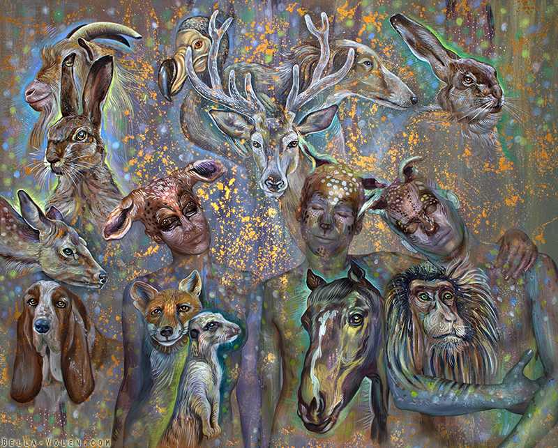 body painting animals, bodypainter in Wien