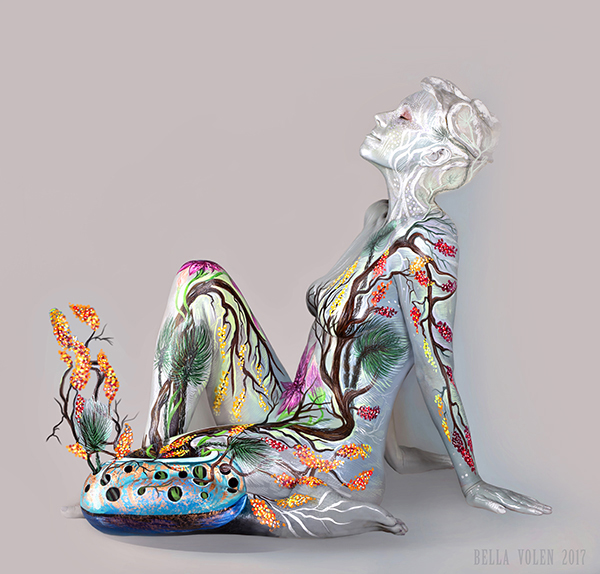 body painting illusion