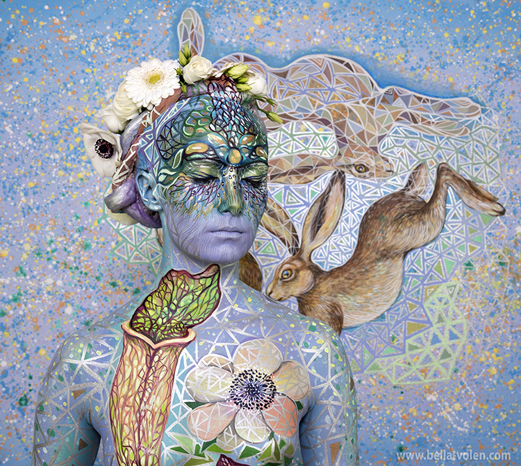 bodypainting art, fine art bodypainting