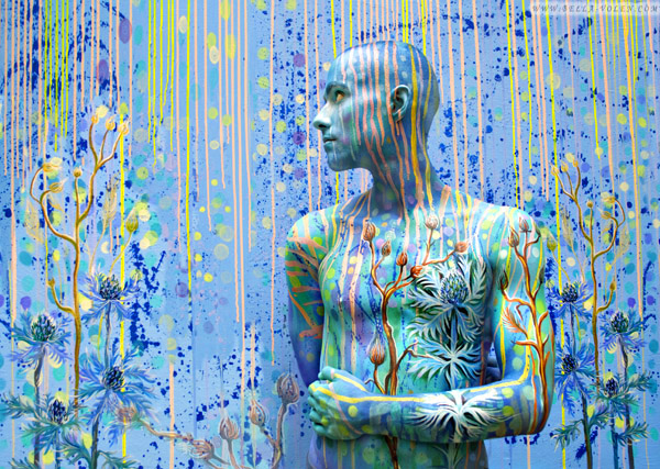 bodypainting, körpermalerei