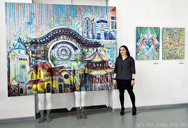 bodypainting for exhibition