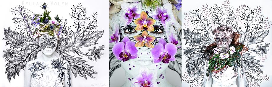 bodypainting in white