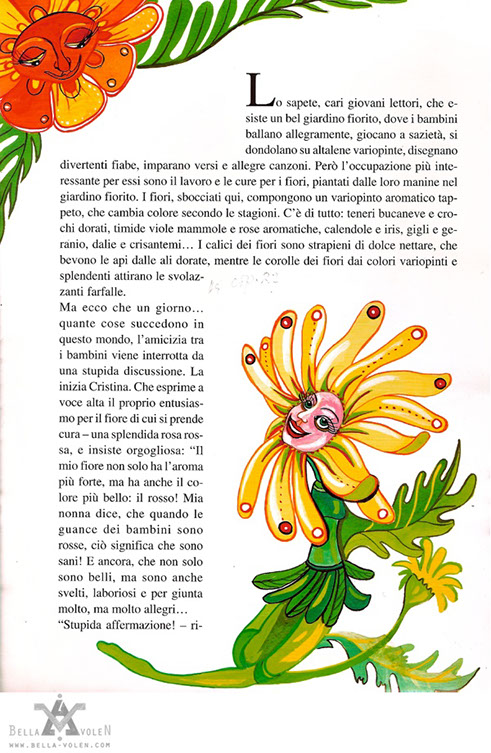 illustration with flowers