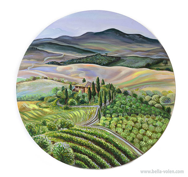 Interior art, Interior Kunst, Interior Landschaft, Tuscany, Toskana