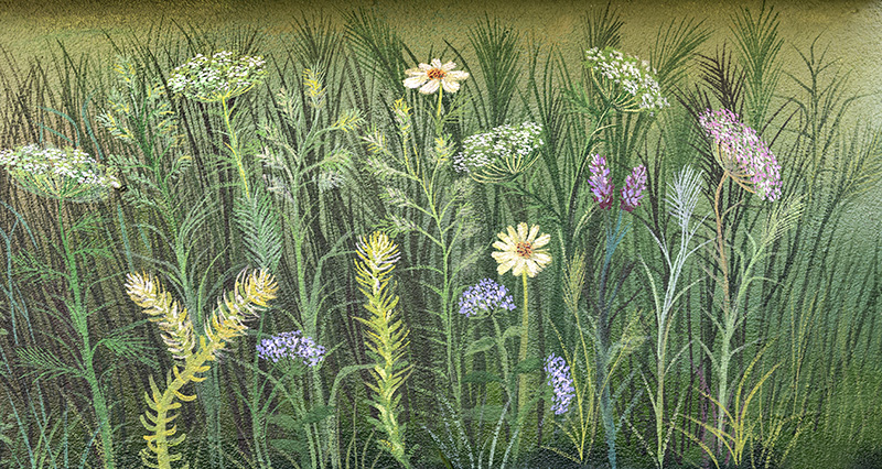 wandmalerei mit pflanzen