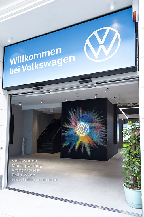 wandmalerei volkswagen wien