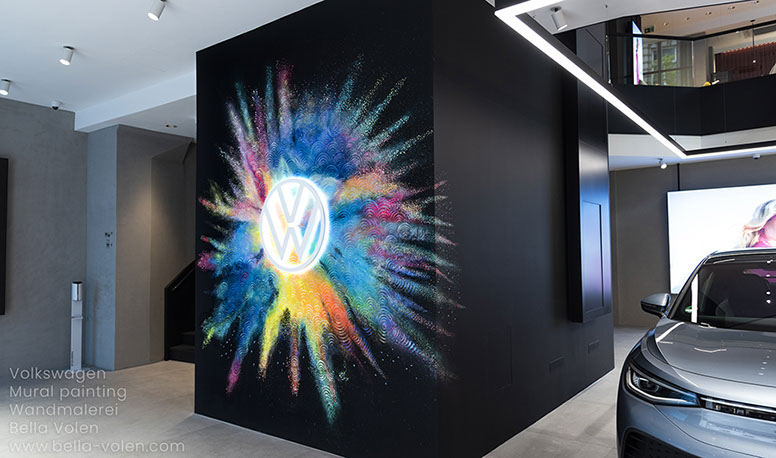 mural painting volkswagen vienna